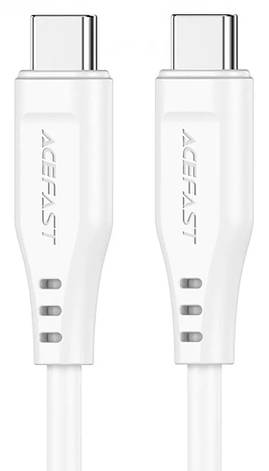 Кабель для зарядки телефона/ смартфона ACEFAST C3-03 Type-C - Type-C 3 А 1.2 м Білий, фото 1