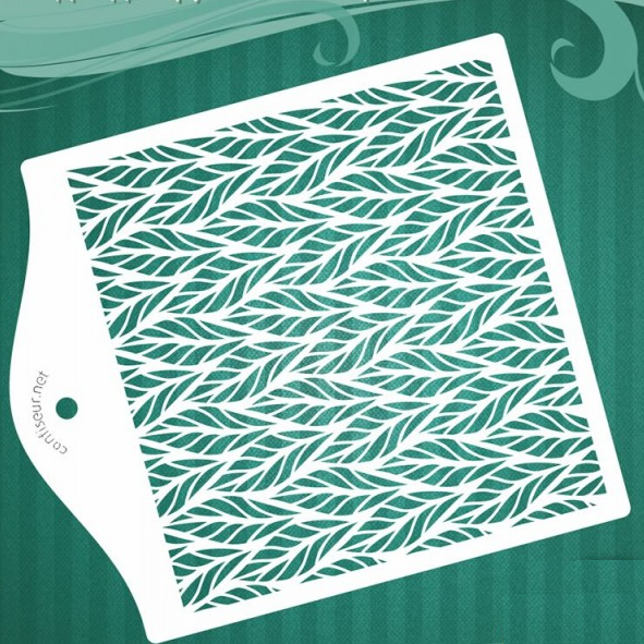 Трафарет  Листя абстракції, фото 1