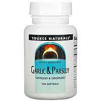 Часник & Петрушка, Source Naturals, 250 желатинових капсул