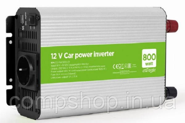 Автомобільний інвертор EnerGenie 800 W (EG-PWC800-01)  (код 126653)