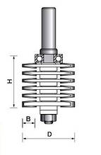 Фреза по дереву ГЛОБУС 2550 d12 для зрощування