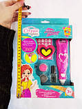 Манікюрний набір з ручкою для блискіток, фото 4