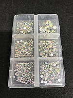 Стрази мікс хамелеон, 6 різних розмірів.