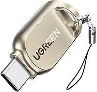 Картридер UGREEN USB C пристрій читання карт Micro SD Тип C TF Gold (CM331)