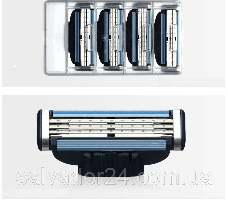 Gillette Mach3 4 шт., змінні касети для гоління