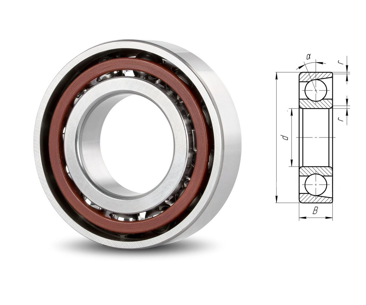 Підшипник 7307-BTNG (46307E) FO Bearings