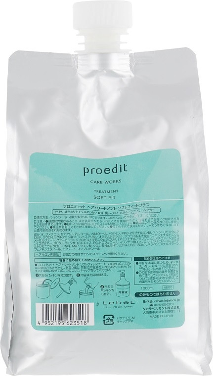 Proedit Soft Fit Treatment 1000 мл. Зволожуюча маска для волосся.
