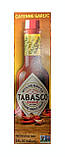 Соус TABASCO® Cayenne Garlic Pepper Hot Sauce Часниковий Соус з Кайєнським перцем 148 мл., фото 3