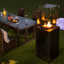 Газовий обігрівач Kratki PATIO MINI скло/чорний, фото 3