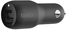 Belkin Автомобільне ЗУ car charger 32w pd dual, black
