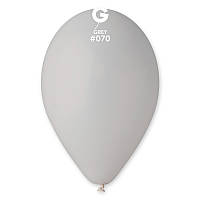 Воздушные шары 10"(25см) 70 Серый пастель В упак: 100шт. ТМ "Gemar" Италия