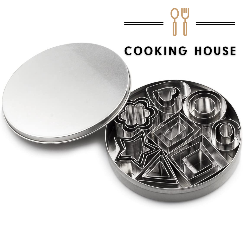 Набір міні металевих формочок для печива різної форми Cooking House - 24 шт