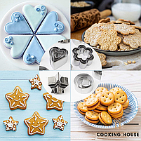 Набір міні металевих формочок для печива різної форми Cooking House - 24 шт, фото 5