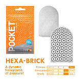 Мастурбатор TENGA Pocket Hexa-Brick 777Store.com.ua, фото 2
