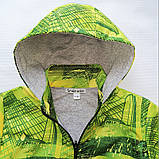 Куртка для хлопчика на підкладці водонепроникна, зелена SmileTime Caps, фото 3
