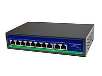 PoE комутатор 8 портів SEVEN P-7328G (8xPOE, 2xLAN)