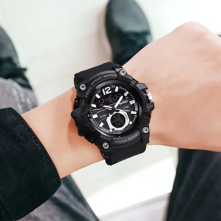 Мужские спортивные наручные часы Skmei 1725 (Черные) - фото 5 - id-p1564391353