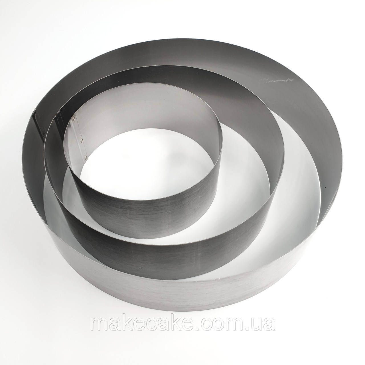 Набір залізних форм без дна Круги — 3 шт., фото 1
