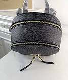Жіночий шкіряний рюкзак Michael Kors Rhea Zip Grey Lux, фото 4