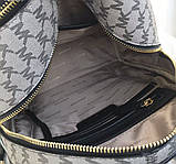 Жіночий рюкзак Michael Kors Rhea Zip (1234) Grey Lux, фото 8