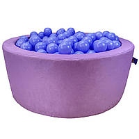 Сухой бассейн круглый Пинк 100х40 см, без шариков ткань Оксфорд розовый (Tia-sport TM)