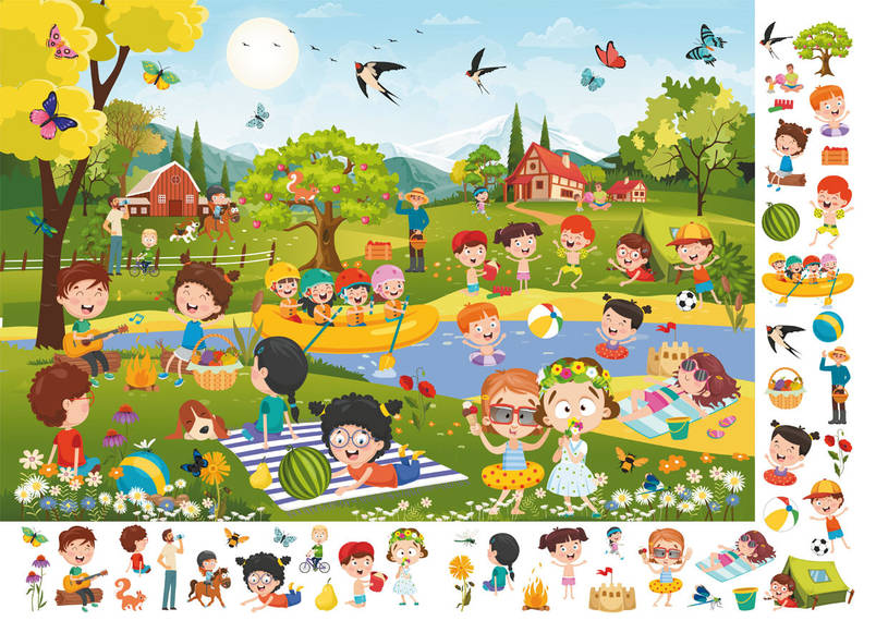 Великий Віммельбух Пори року | книжка-картонка для малюків | БАО, фото 2