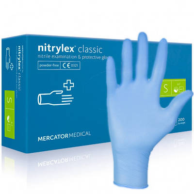 Рукавиці медичні "Nitrylex" Classik XL 50пар, сині