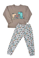 Піжама демісезонна для хлопчика інтерлок, малюнок, БОМА