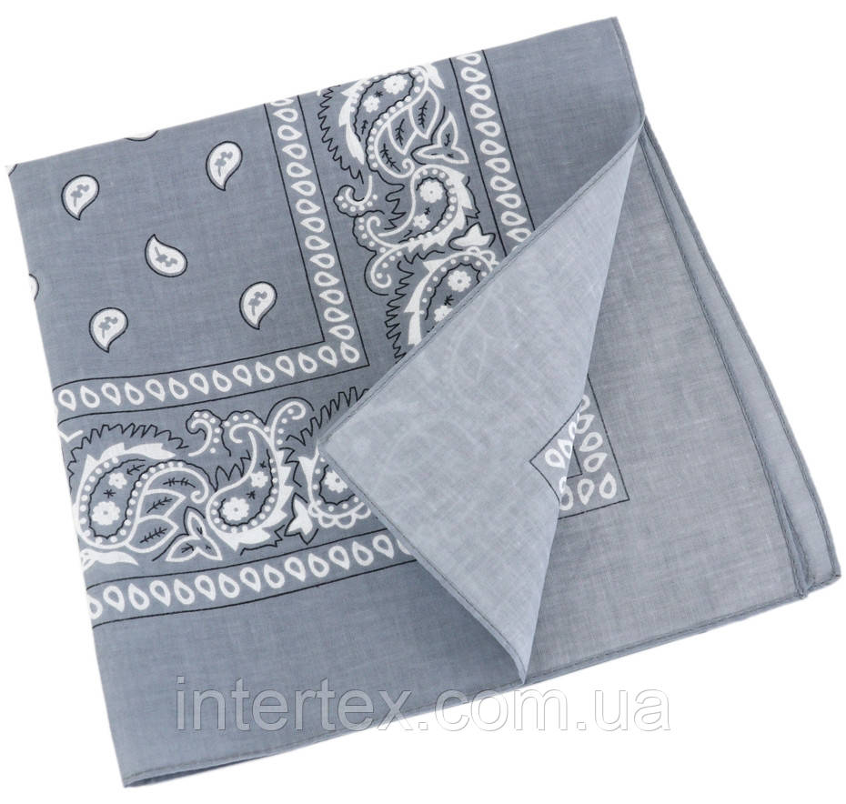 Бандана класична (сіра), фото 1