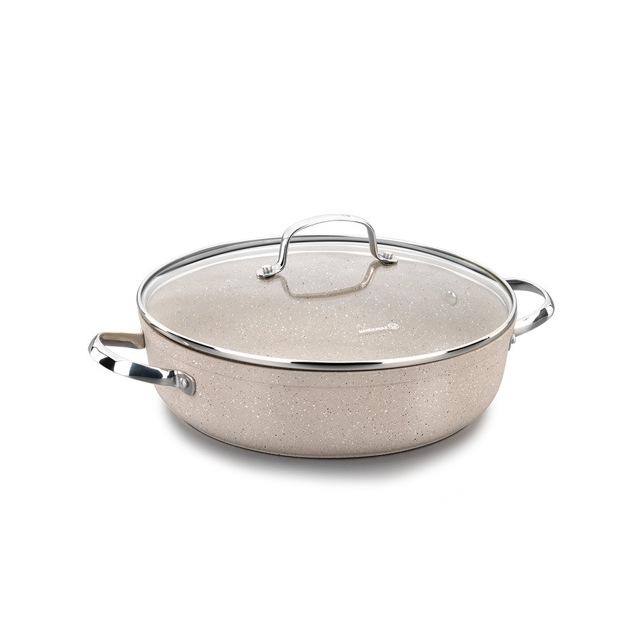 Каструля Korkmaz Granita 3.5л/ 26х7 cm низька, кругла, з кришкою