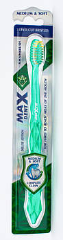 MaxDent Зубна щітка середньої жорсткості Medium-Soft Complete Clean Green ( 3 800023417994)