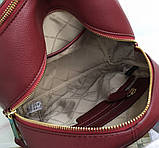 Жіночий шкіряний рюкзак Michael Kors Rhea Zip G Bordeaux Lux, фото 8