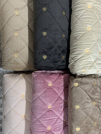 Покривала велюр Сердечко 210*230, фото 1