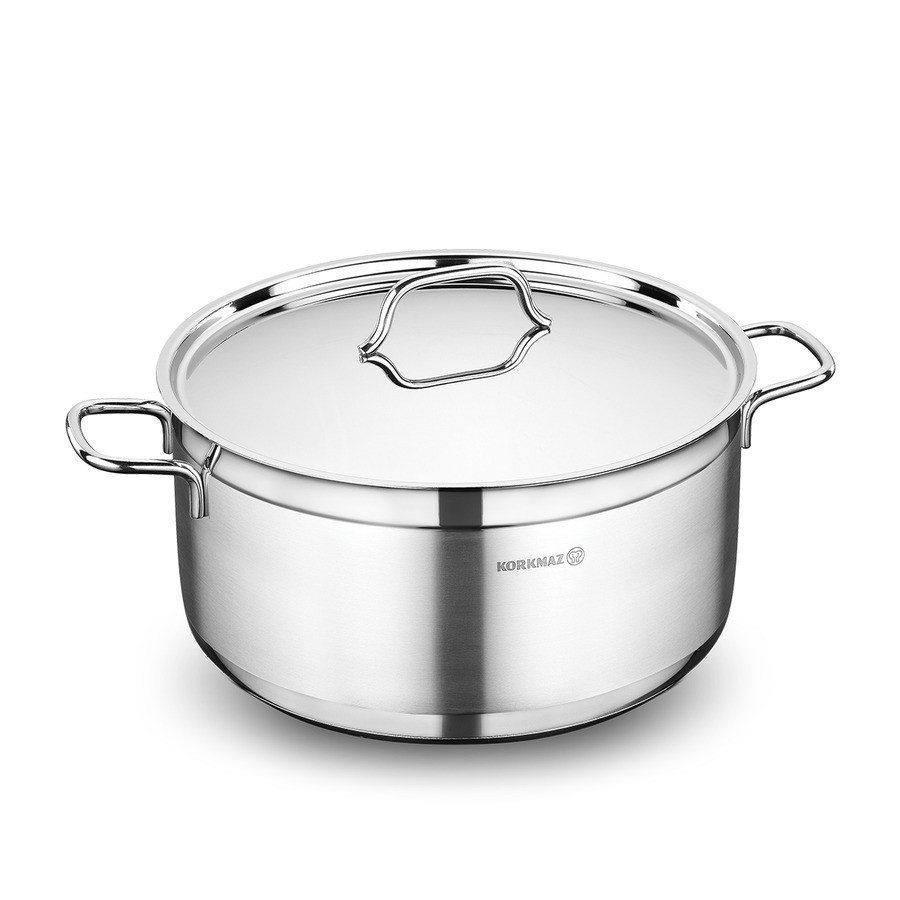 Каструля Korkmaz Alfa 30x15 cм/ 11 л кругла, з кришкою