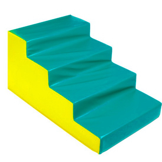 Спортивно-ігровий тренажер Щаблі 4 кроки шкірозамінник Різнобарвний (Тіа-sport ТМ)