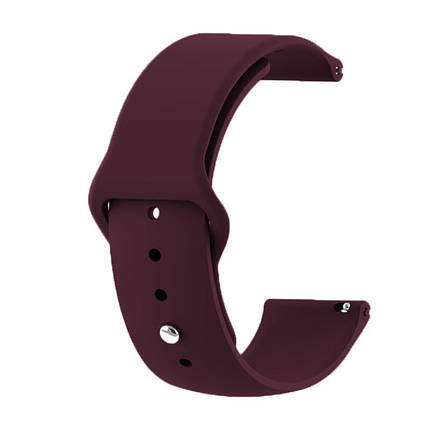 Ремінець TPU BeCover для Xiaomi Amazfit Bip Bip Lite Bip S Lite GTR 42mm GTS TicWatch S2 E Purple/Wine (706198), фото 2