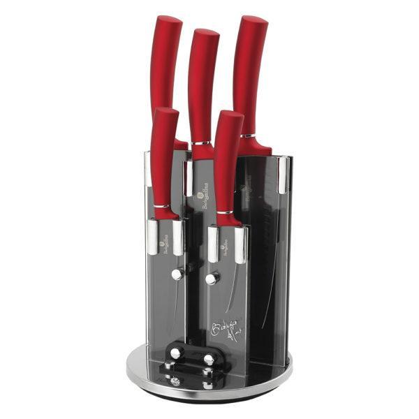 Набір ножів Berlinger Haus Metallic Line BURGUNDY Edition 6 предметів
