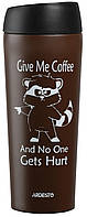 Термочашка Ardesto Coffee time Єнот 0,45 л нержавіюча сталь, коричневий
