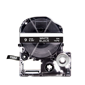 Картридж зі стрічкою для принтера Epson LabelWorks LK3BWV 9 мм 8 м Білий/Чорний
