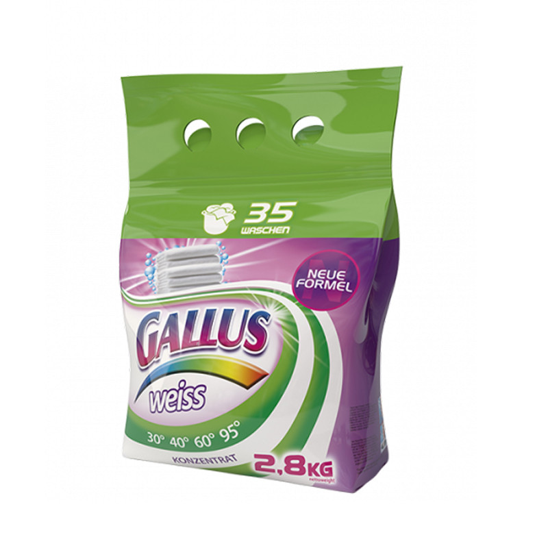 Пральний порошок Gallus Weiss для білого 2,8 кг 35 прань