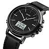 Чоловічий спортивний наручний годинник Skmei 1652 (Чорні з білим), фото 2