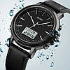 Чоловічий спортивний наручний годинник Skmei 1652 (Чорні з білим), фото 7