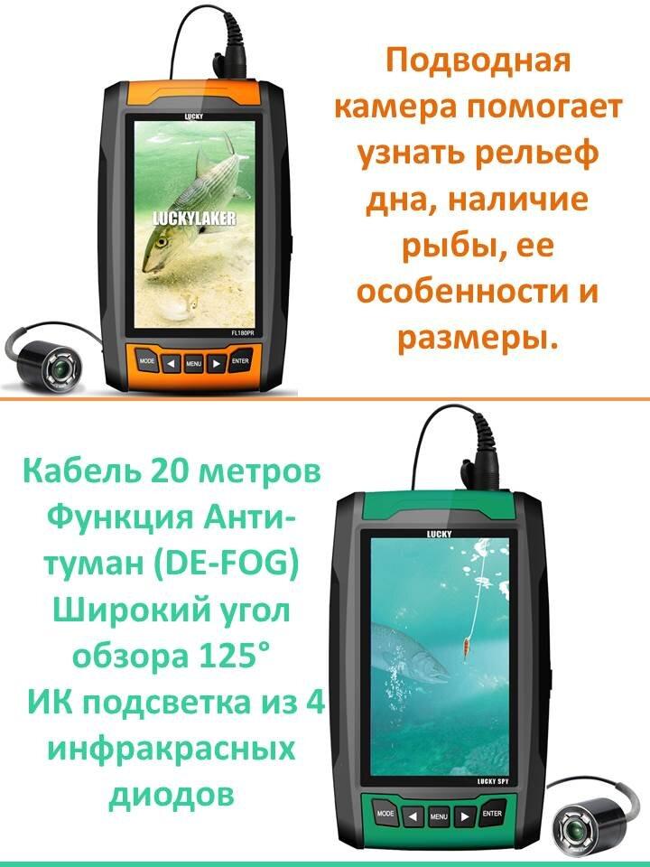 Підводна відеокамера LUCKY FL180 PR (C ЗАПИСОМ)