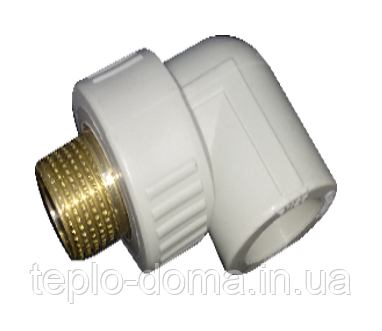 Коліно PP-R з НР (ЛАТУНЬ) D 32х1"