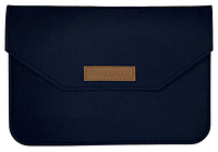 Чехол-конверт войлочный ZAMAX для MacBook Air и Pro 13.3" сумка папка из войлока на Макбук темно синий