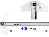 Угольник установочный с транспортиром регулируемый 400 мм Vorel 18355
