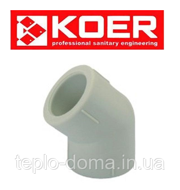 Куток PP-R 45 D40 K0016.PRO Koer (Чехія)