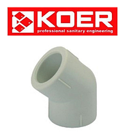 Куток PP-R 45 D50 K0017.PRO Koer (Чехія)