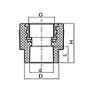 Муфта з внутрішньою різьбою 20×3/4F K0086.PRO Koer (Чехія), фото 2