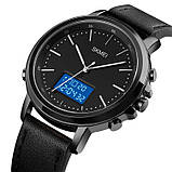 Наручний спортивні чоловічі годинники Skmei 1652 (Чорні з білим), фото 4